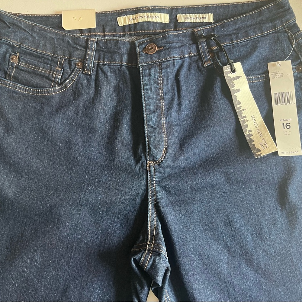 Jones New York Women's Boot Cut Jeans - Dark Blue